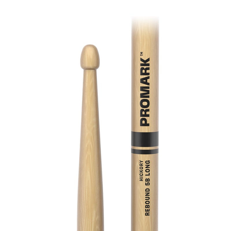 ProMark Rebound 5B Long Hickory Drumsticks, Acorn Wood Tip, 1 Pair - Image 2